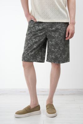 شلوارک کتان طرحدار