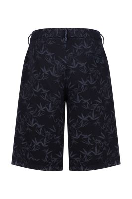 شلوارک کتان طرحدار