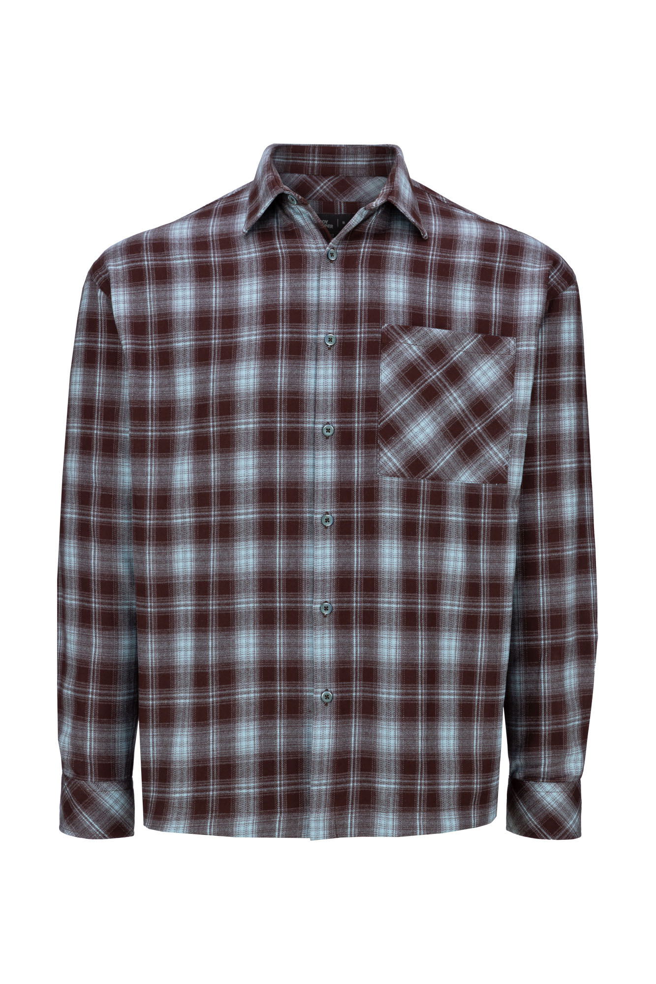 پیراهن آستین بلند چهارخانه