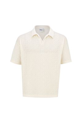 پولوشرت آستین کوتاه ژاکارد