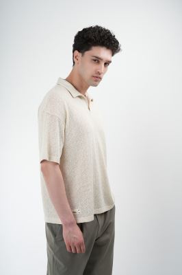 پولوشرت آستین کوتاه ژاکارد