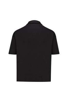 پولوشرت آستین کوتاه ژاکارد