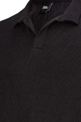 پولوشرت آستین کوتاه ژاکارد