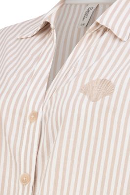 شومیز آستین کوتاه راه راه