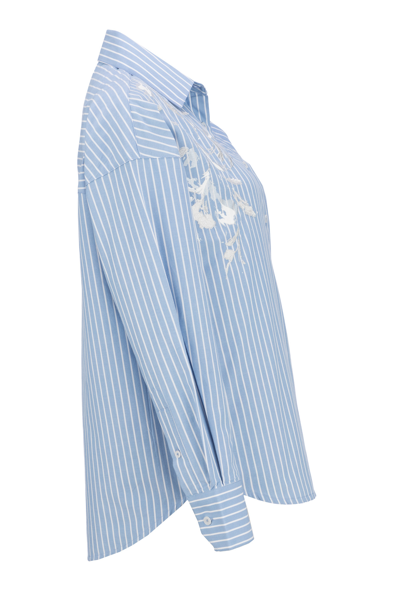 شومیز آستین بلند چاپ و گلدوزی