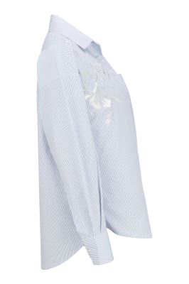 شومیز آستین بلند چاپ و گلدوزی