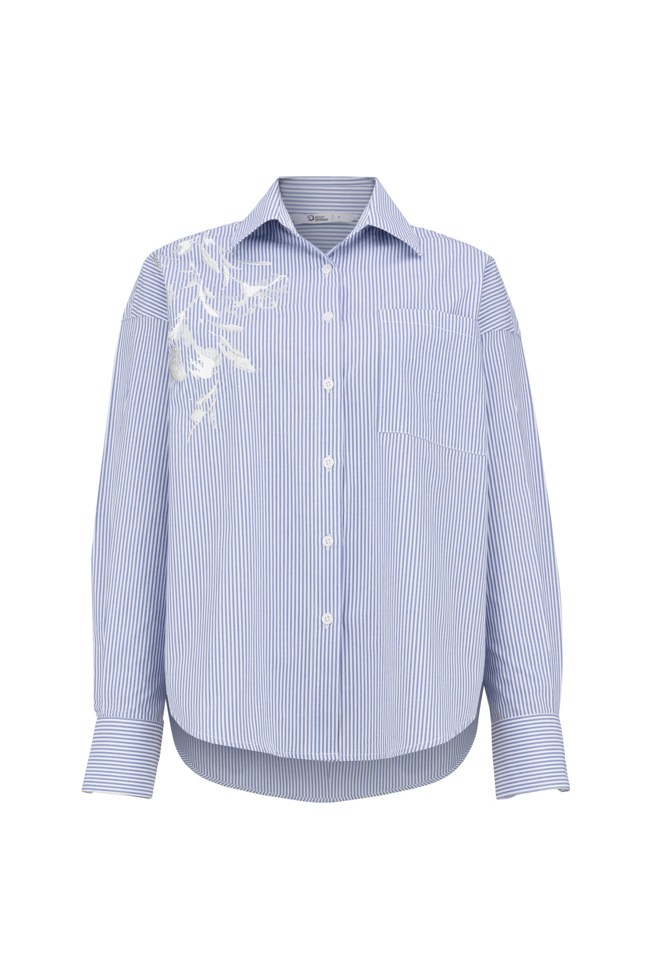 شومیز آستین بلند چاپ و گلدوزی