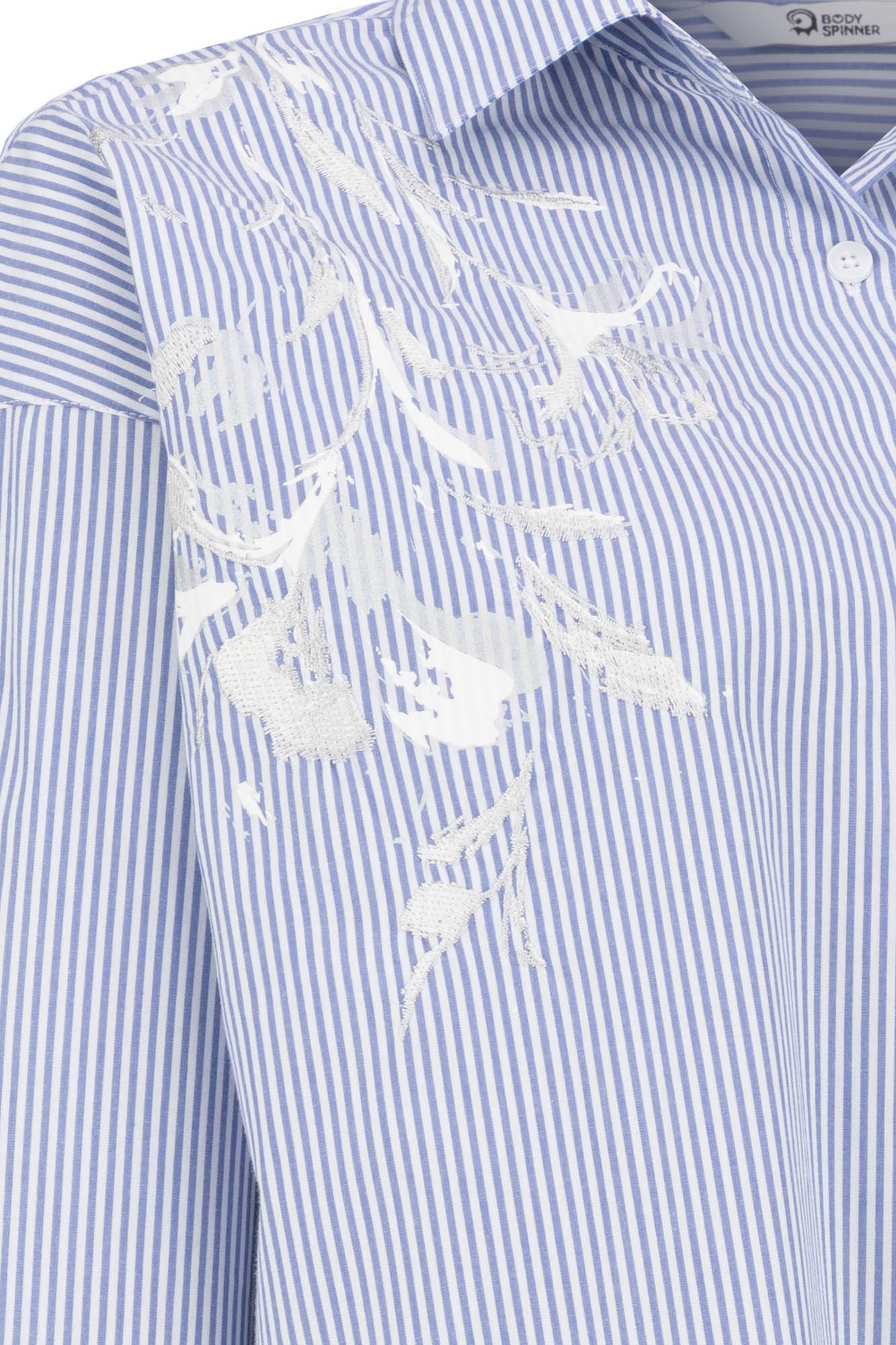 شومیز آستین بلند چاپ و گلدوزی