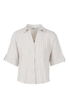 شومیز آستین کوتاه طرحدار