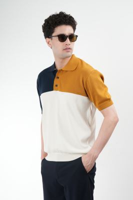 پولوشرت آستین کوتاه بافت