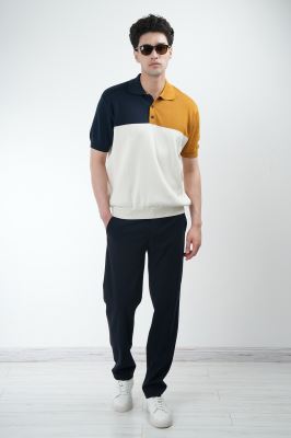 پولوشرت آستین کوتاه بافت