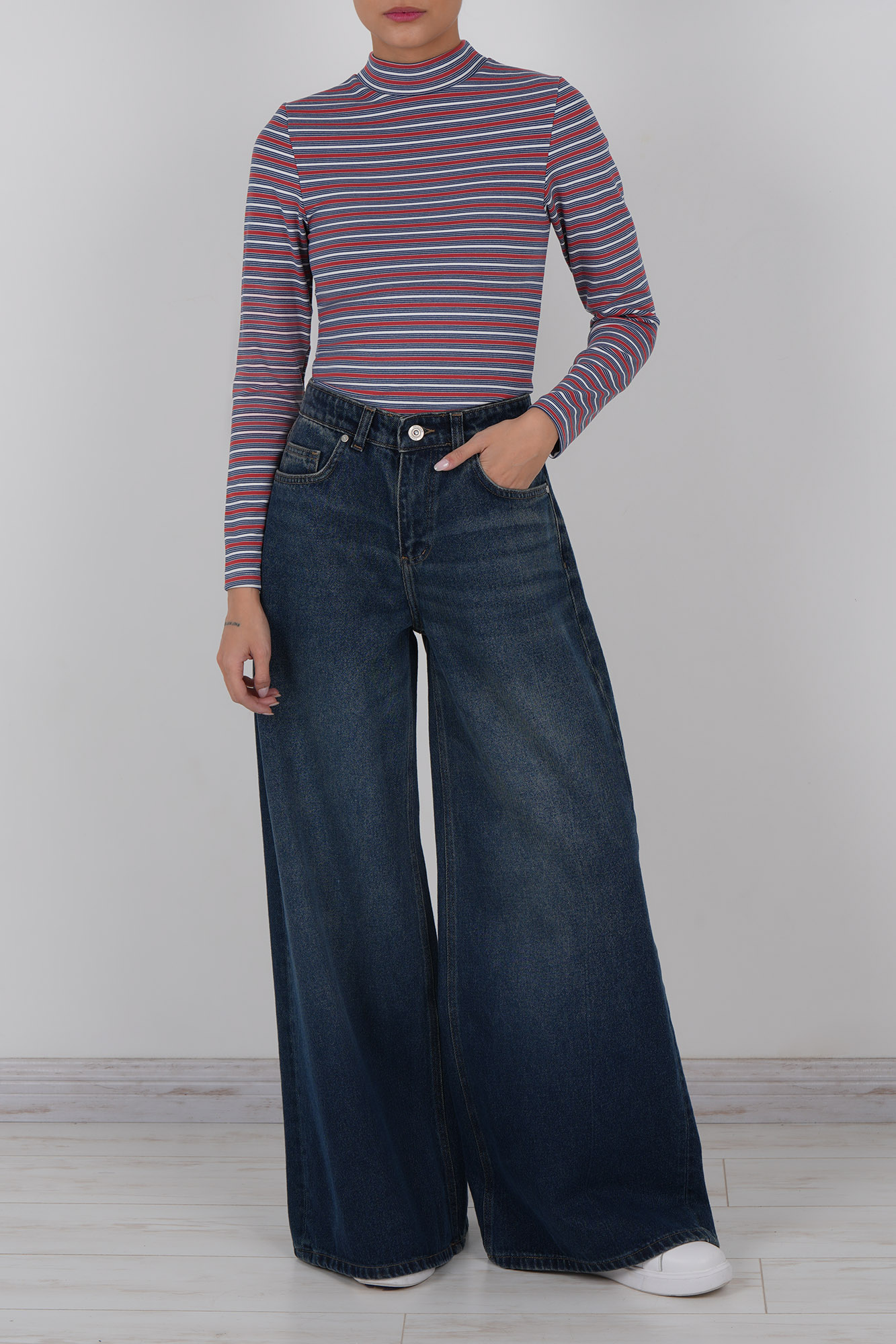 تیشرت آستین بلند راه راه