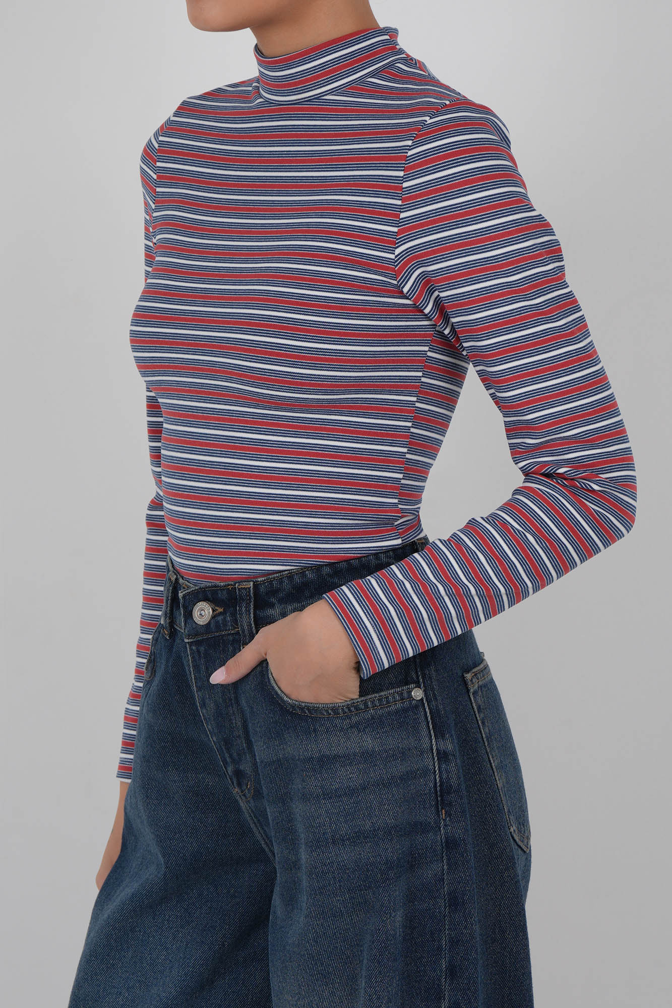 تیشرت آستین بلند راه راه