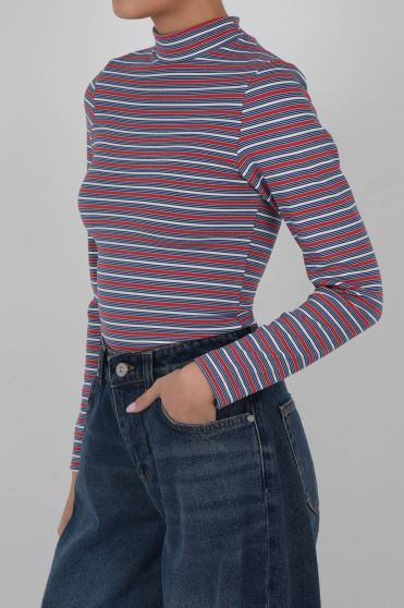 تیشرت آستین بلند راه راه