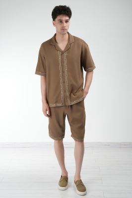 شلوارک پارچه ای گلدوزی