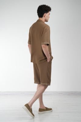 شلوارک پارچه ای گلدوزی