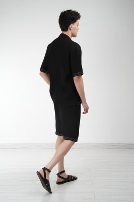 شلوارک پارچه ای گلدوزی