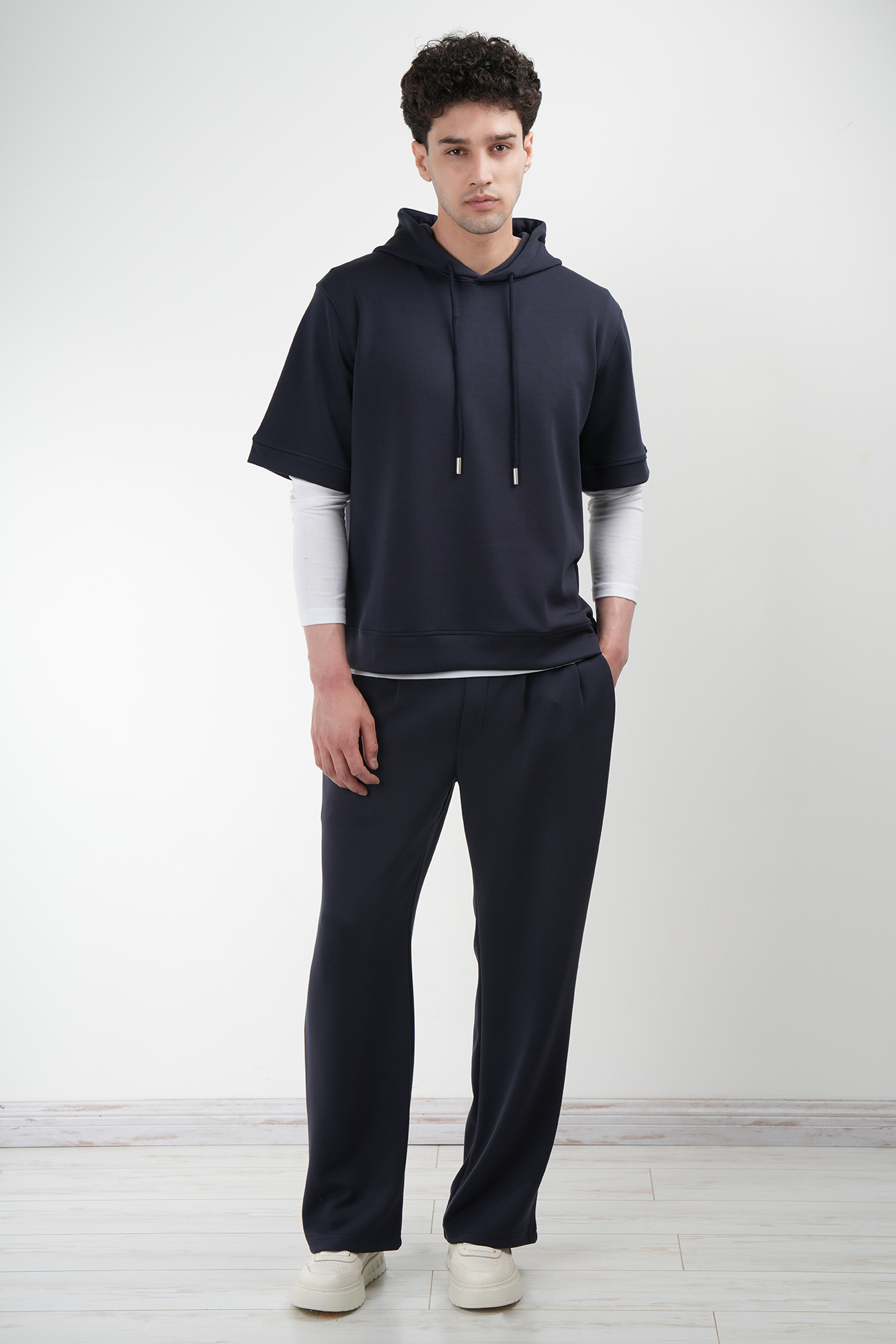 هودی آستین کوتاه ساده