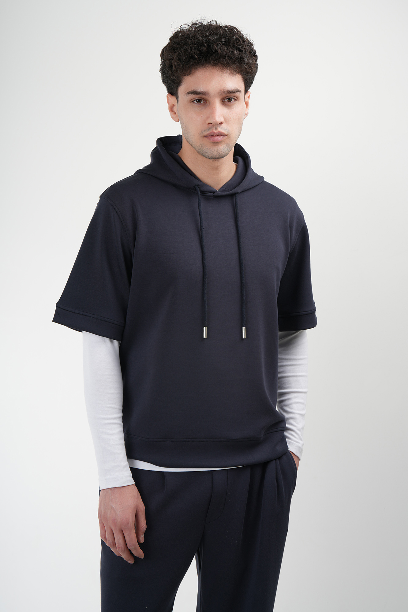 هودی آستین کوتاه ساده