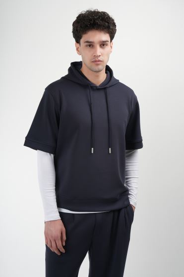 هودی آستین کوتاه ساده