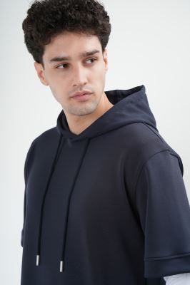 هودی آستین کوتاه ساده