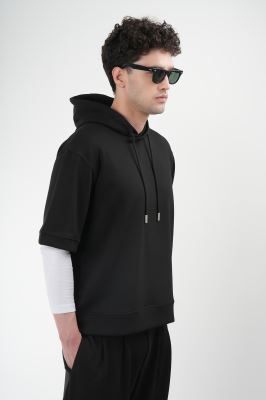 هودی آستین کوتاه ساده