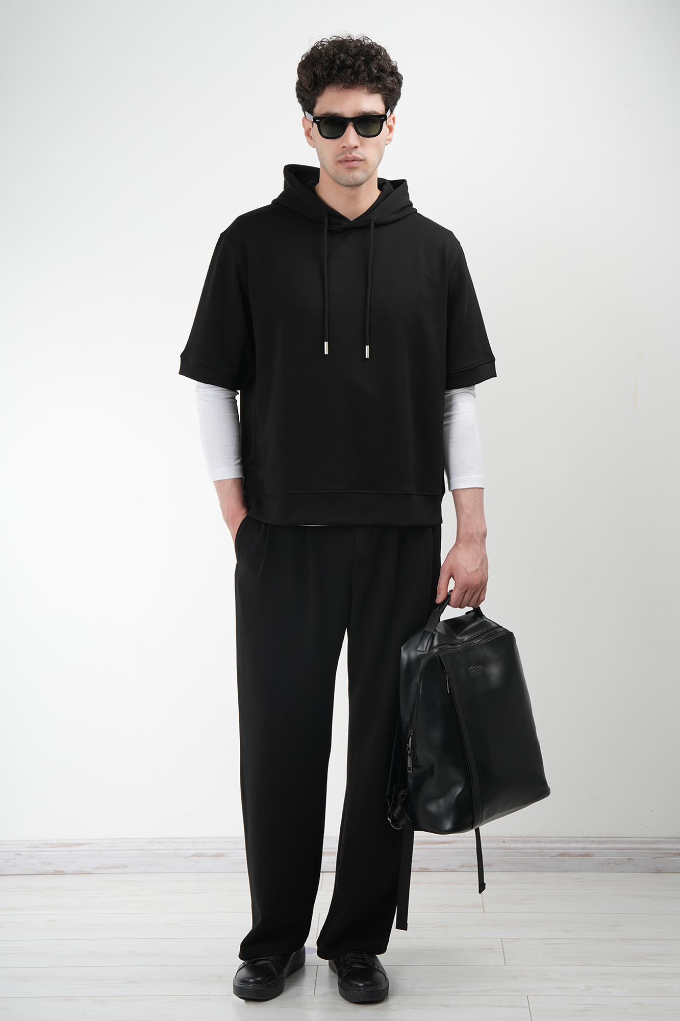 هودی آستین کوتاه ساده