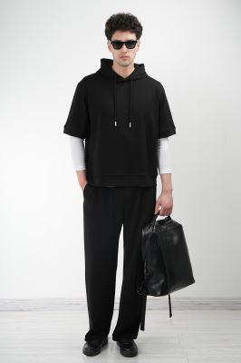 هودی آستین کوتاه ساده