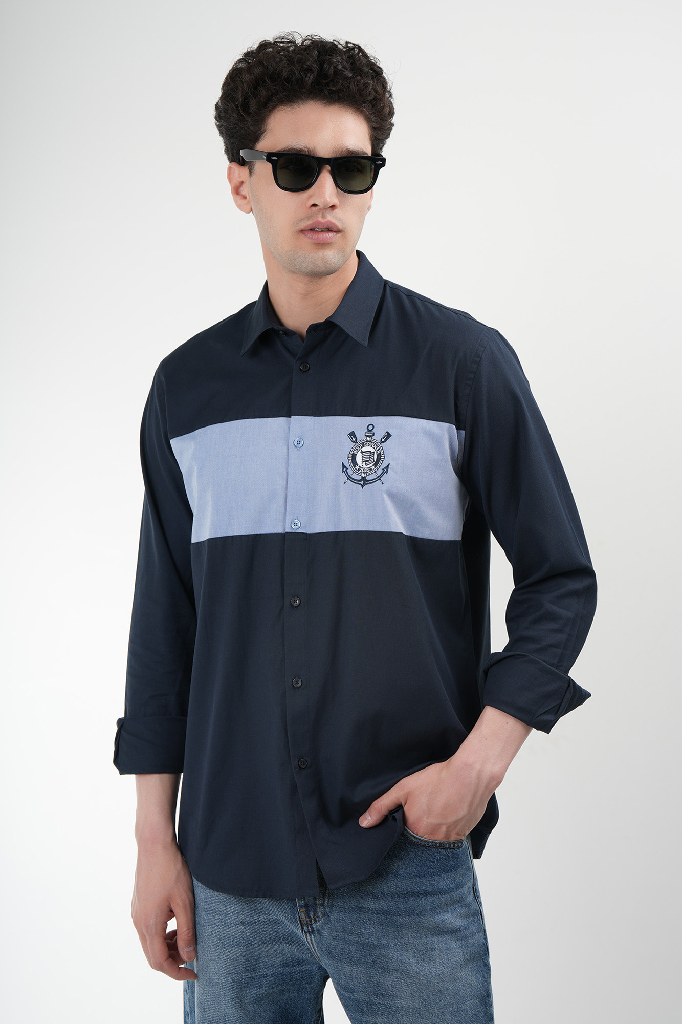 پیراهن آستین بلند طرحدار