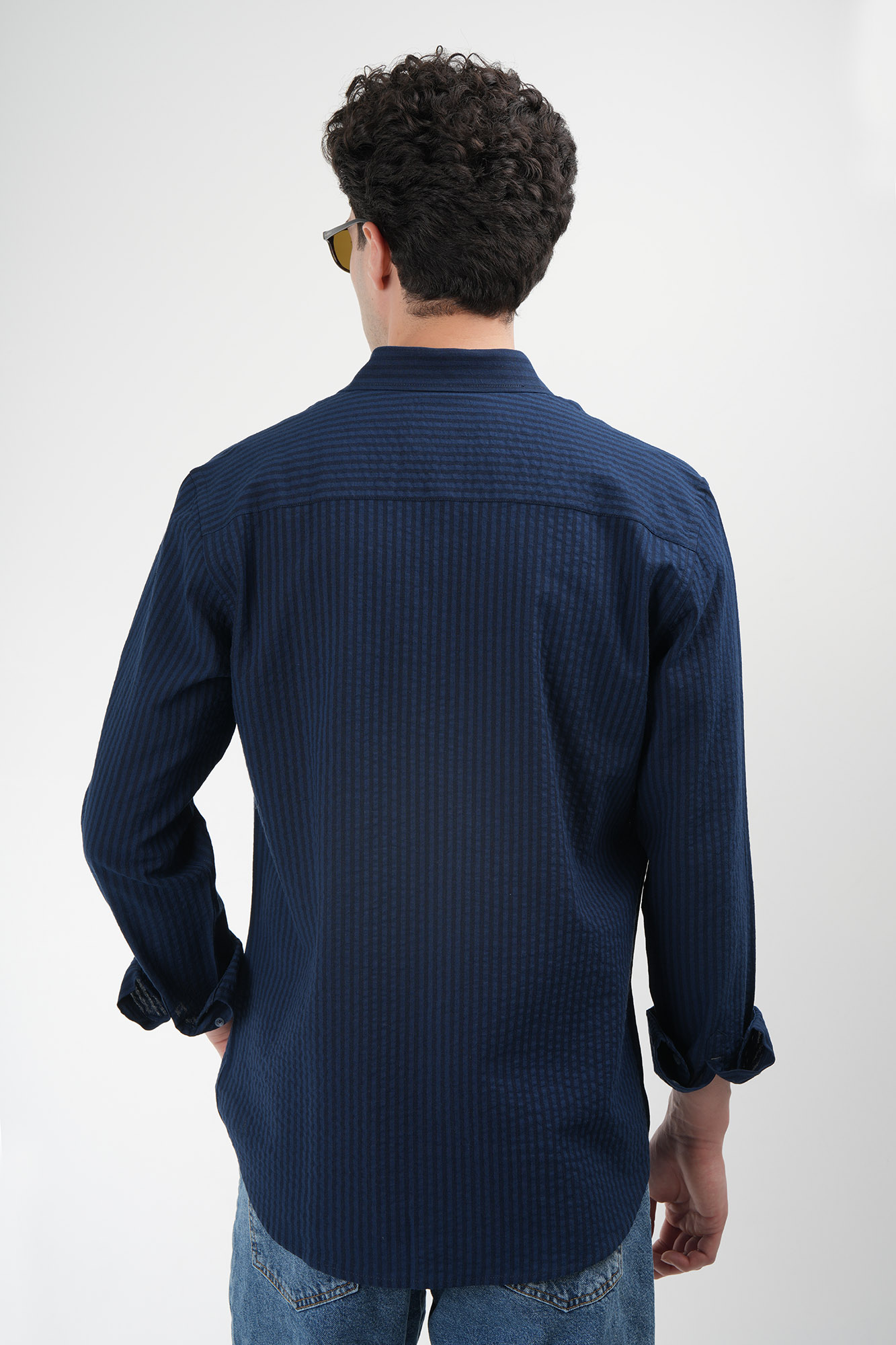 پیراهن آستین بلند راه راه