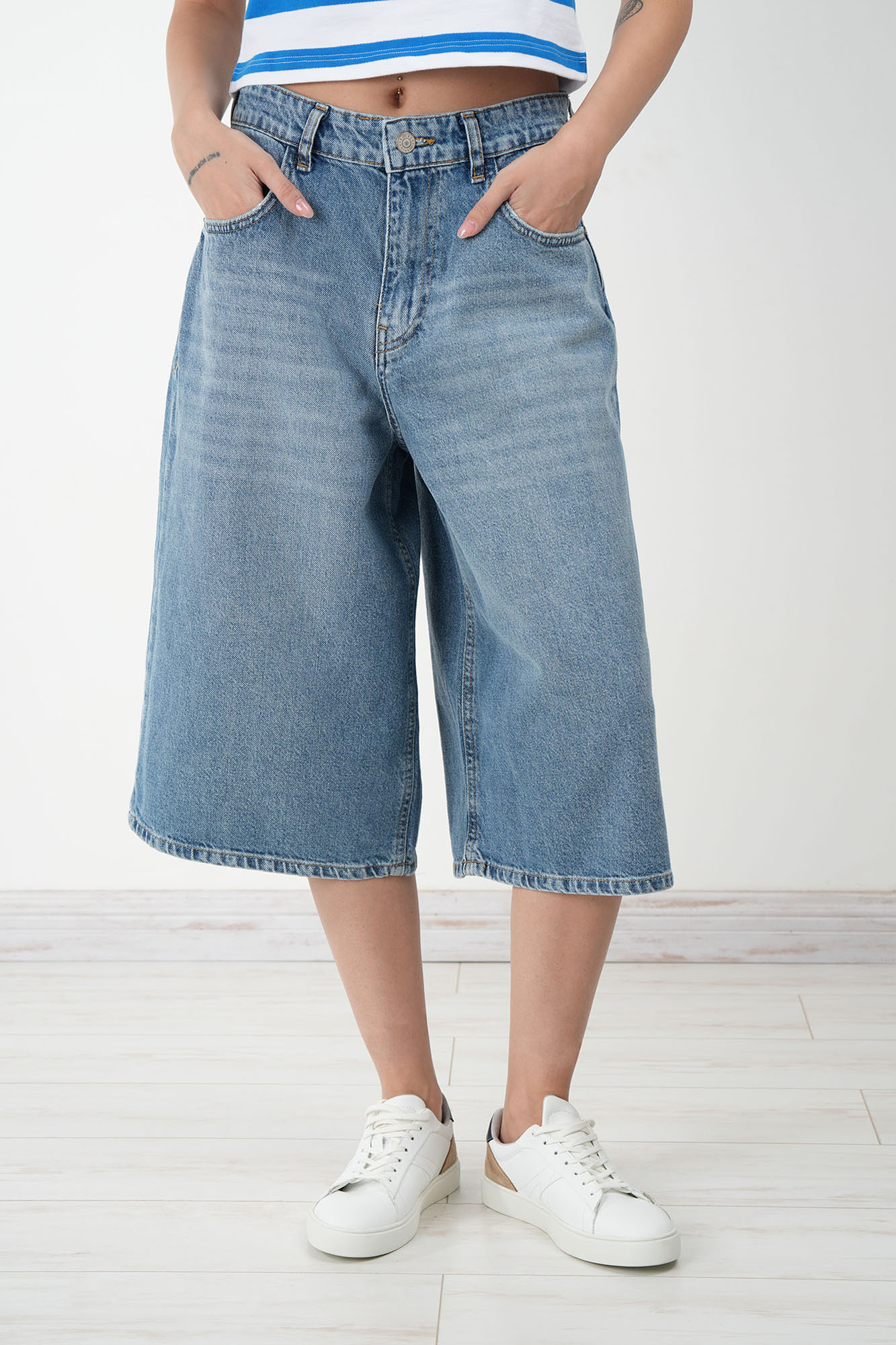 شلوارک جین بگی