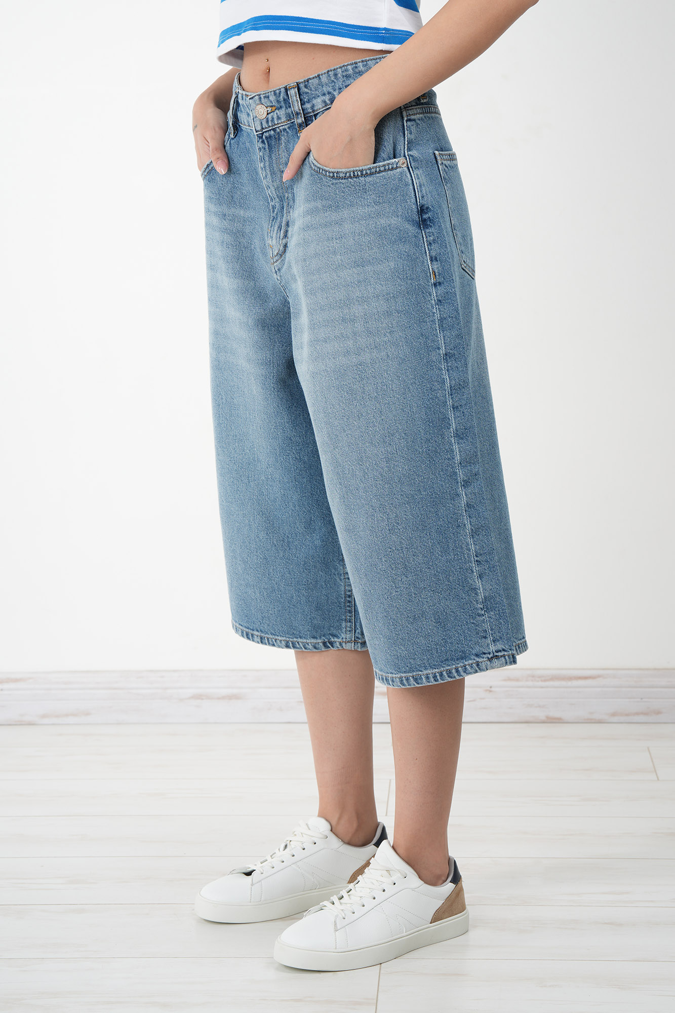 شلوارک جین بگی