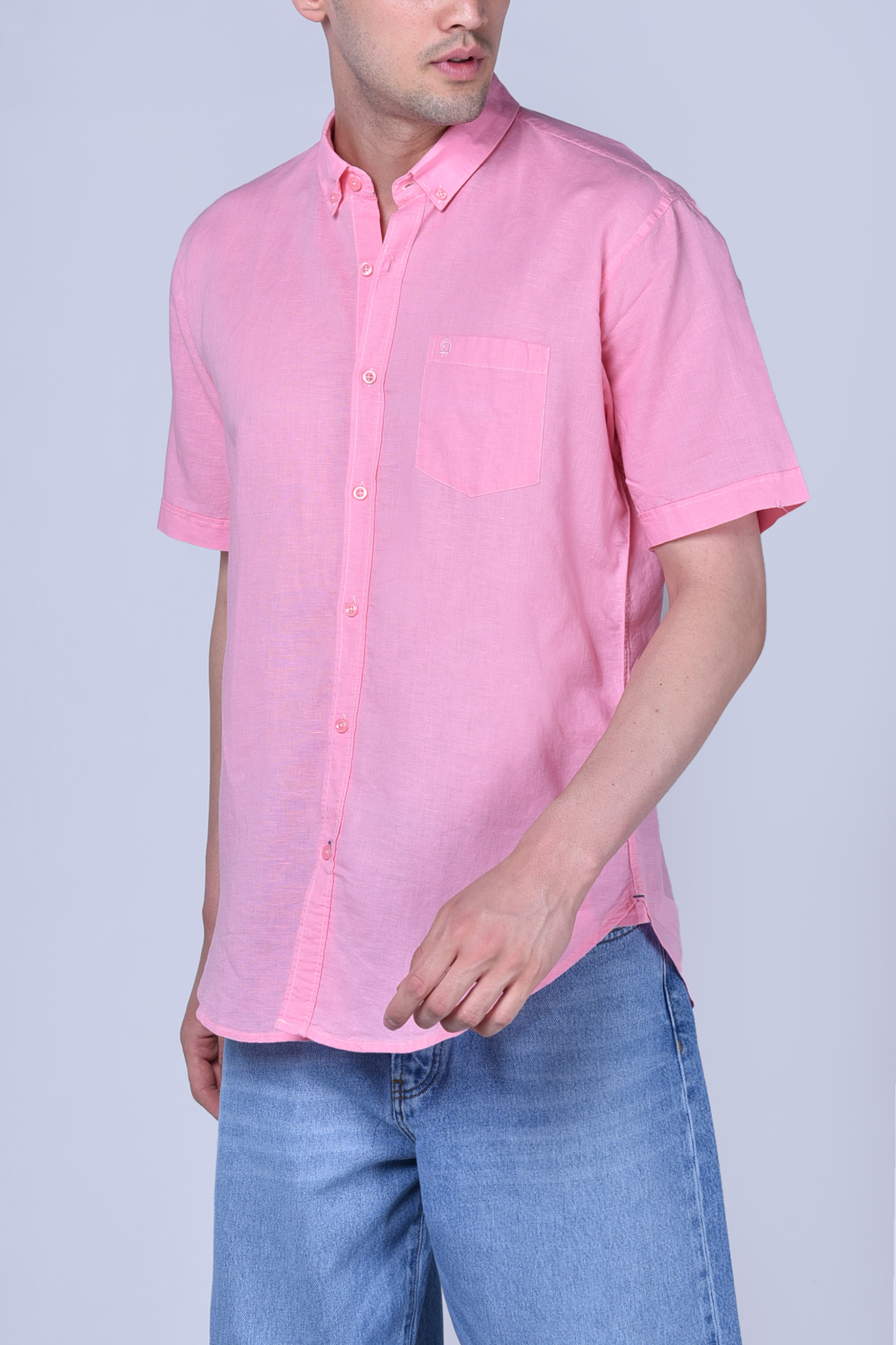 پیراهن آستین کوتاه یقه دار