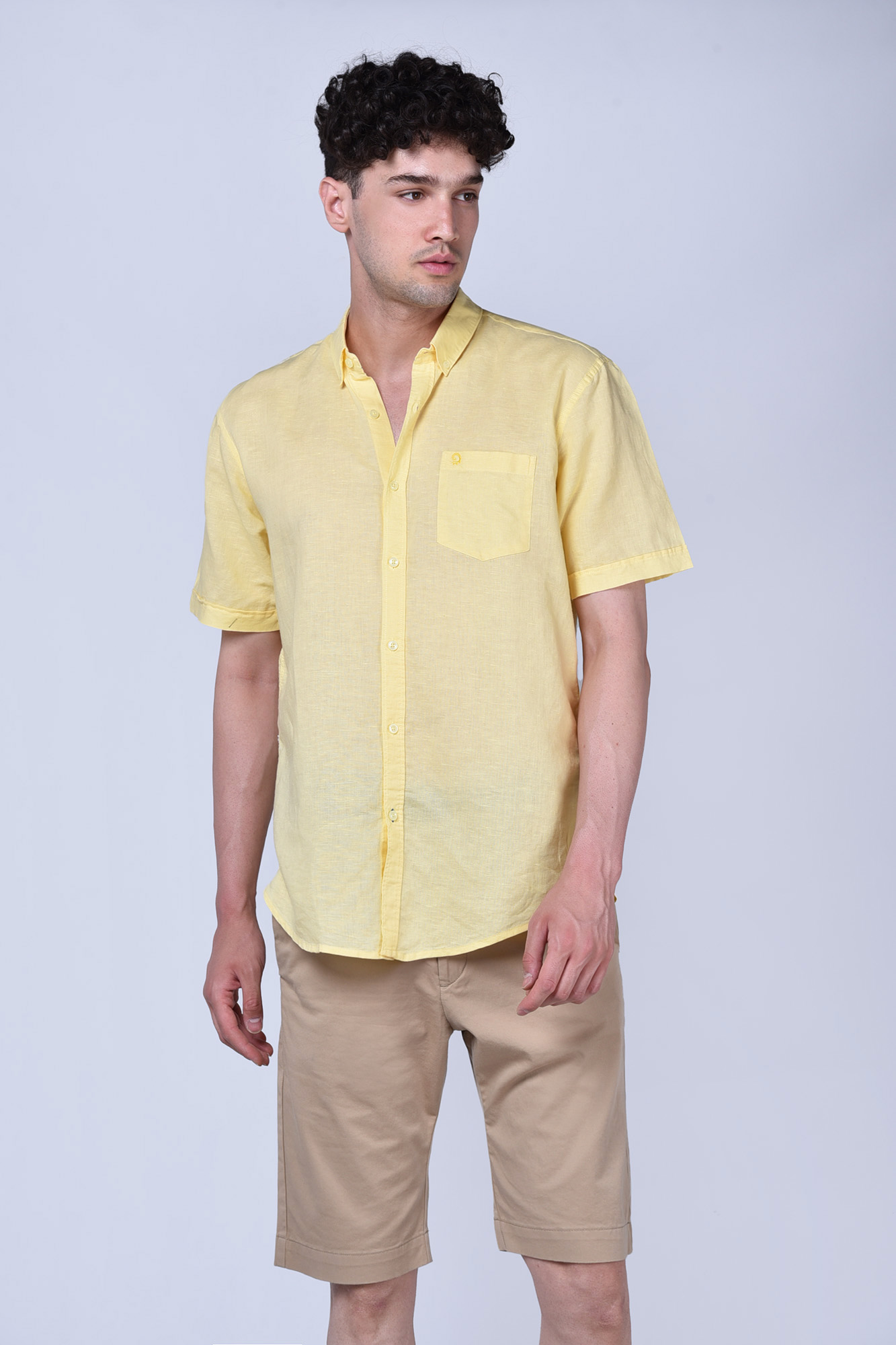 پیراهن آستین کوتاه یقه دار