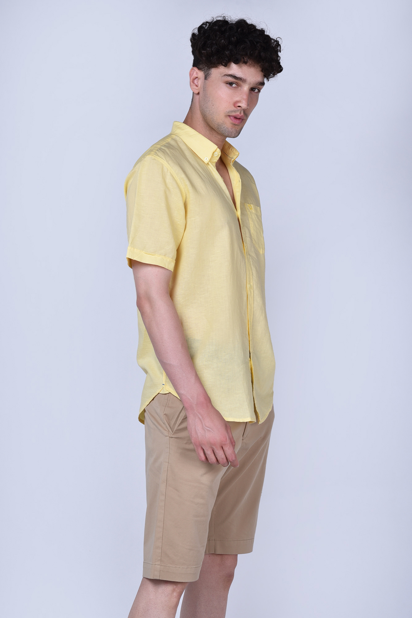 پیراهن آستین کوتاه یقه دار