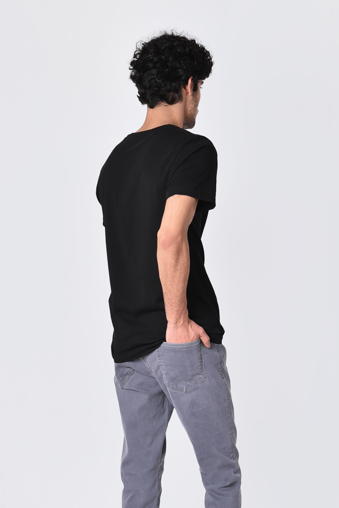 تیشرت آستین کوتاه یقه گرد بیسیک