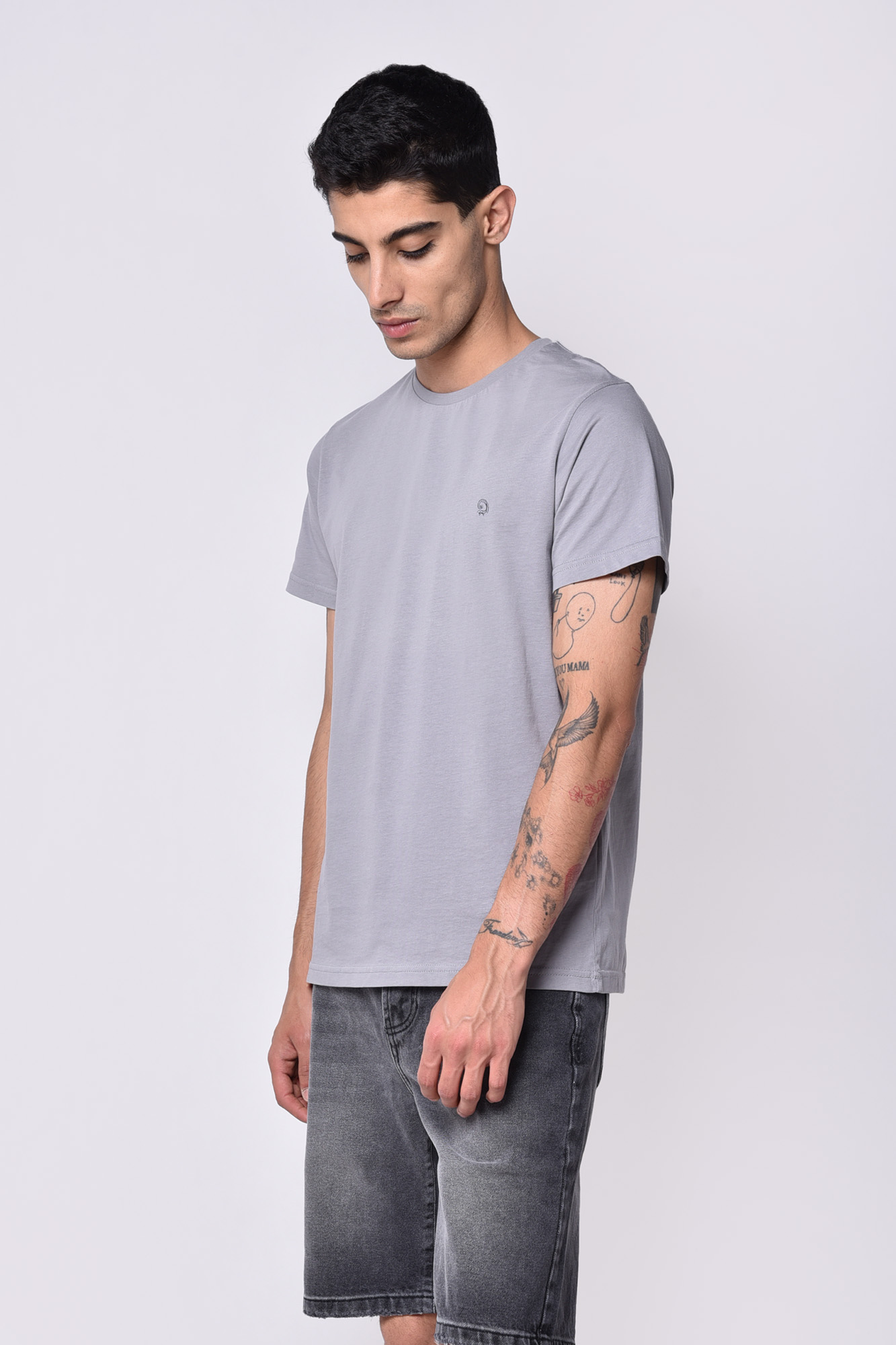 تیشرت آستین کوتاه یقه گرد بیسیک