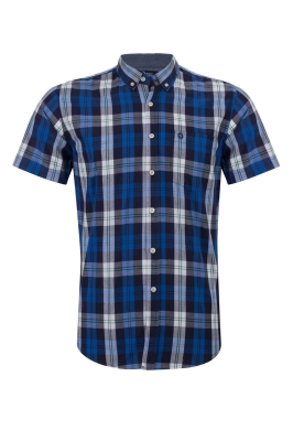 پیراهن آستین کوتاه چهار خانه