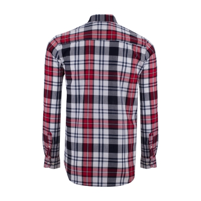 پیراهن چهارخونه آستین بلند