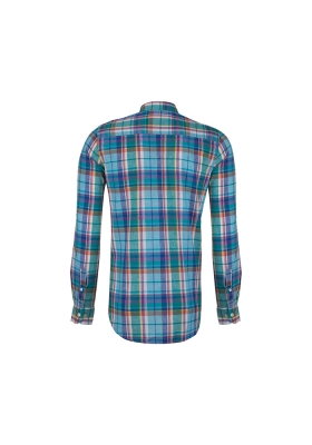 پیراهن چهارخونه آستین بلند