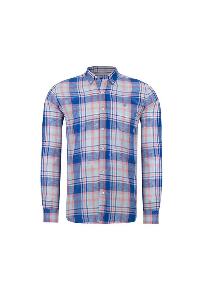 پیراهن چهارخونه آستین بلند