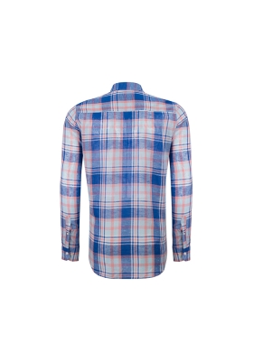 پیراهن چهارخونه آستین بلند