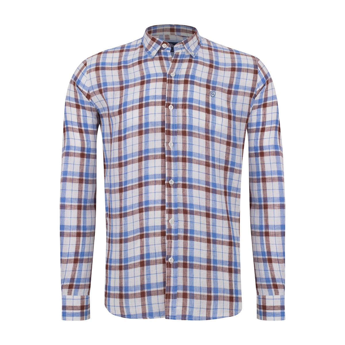 پیراهن چهارخونه آستین بلند