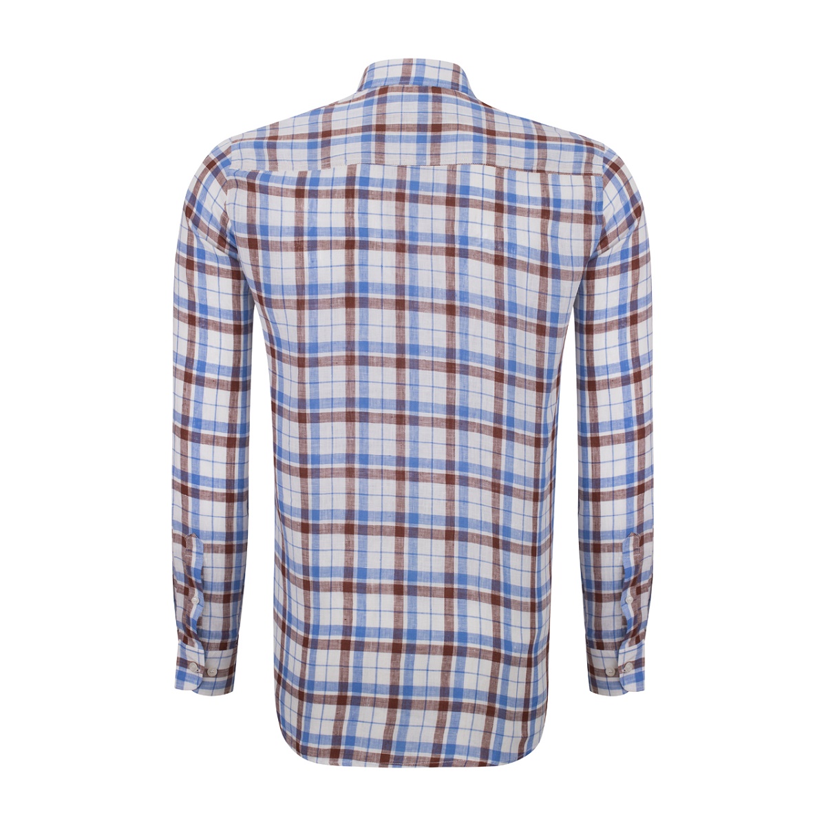 پیراهن چهارخونه آستین بلند