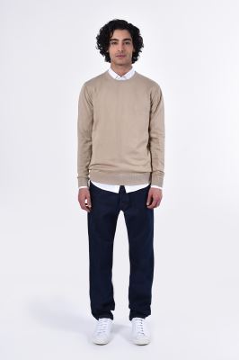 بافت یقه گرد ساده