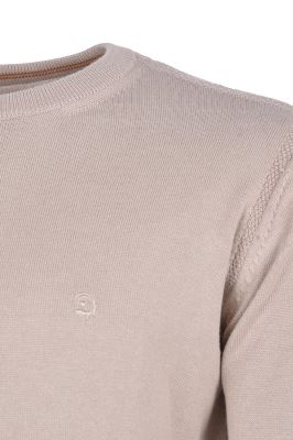 بافت یقه گرد ساده