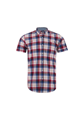 پیراهن آستین کوتاه چهار خانه