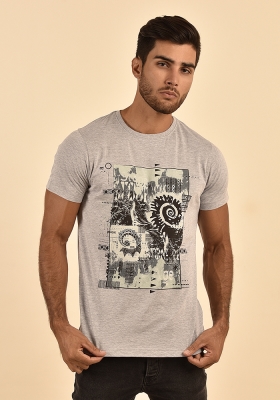 تی شرت آستین کوتاه یقه گرد چاپ قوچ