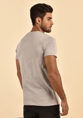 تی شرت آستین کوتاه یقه گرد چاپ قوچ