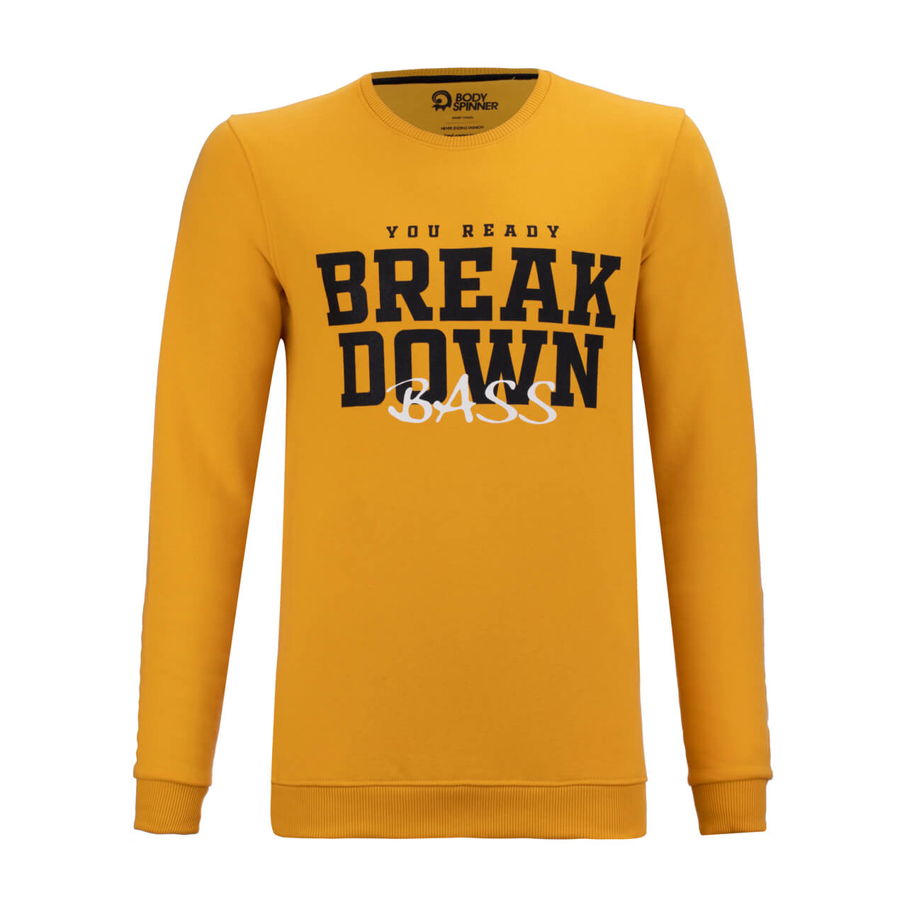 تی شرت آستین بلند یقه  گرد چاپی